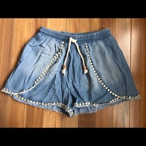Denim Xhilaration Flowy Shorts